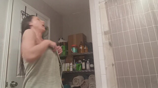 6. Lotsa slips in the mirror, it milf with bolt-on tiddies and a lazy eye.