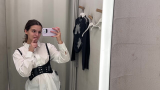 1. Transparent Clothes Try on Haul with Emily