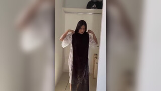 3. Morning vlog in white dress/cleaning and washing vlog/daily exercise