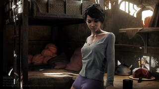 4. Drills3D Studio custom adult Clementine wips NSFW nudity around the 2 min mark.