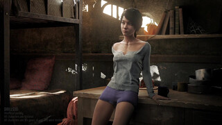 2. Drills3D Studio custom adult Clementine wips NSFW nudity around the 2 min mark.