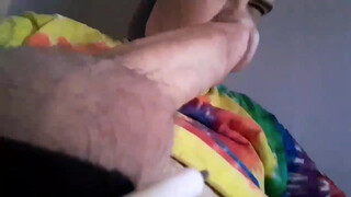 8. This guy has supposedly made a testicular cancer awareness psa video, but just sits there playing with his nuts and big limp dick