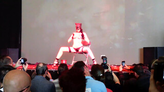 7. Catwoman strips (5:45, “Betty Benetti Catwoman Eropolis 2015 Tours”)