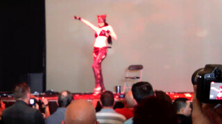 2. Catwoman strips (5:45, “Betty Benetti Catwoman Eropolis 2015 Tours”)