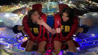 5. Slingshot ride big-boob nip slip [0:45]