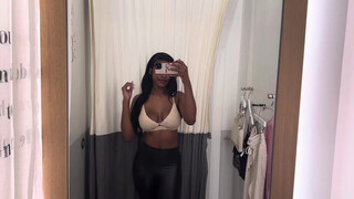 3. Gina’s Closet | Transparent Tops Try on Haul | big dark nipples | 1:20