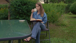 1. Girl pees her jeans at 1:00, boob visible in “Coffee and wet jeans in nature … #wetlook #model #jeans”