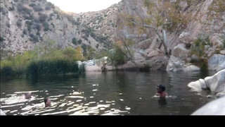 5. Cute girls at the hot springs drift into frame for a few seconds. [23:43]