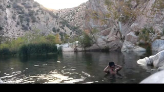 6. Cute girls at the hot springs drift into frame for a few seconds. [23:43]
