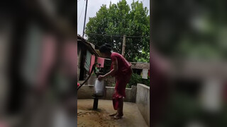 9. Tisha vlogger wet bath 3