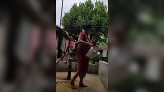 10. Tisha vlogger wet bath 3