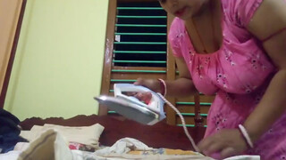 Misti sonai daily blog bbw ironing cloth while tempting by showing thighs