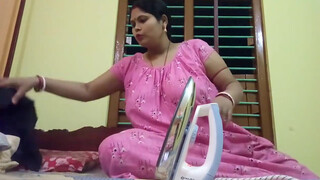 2. Misti sonai daily blog bbw ironing cloth while tempting by showing thighs