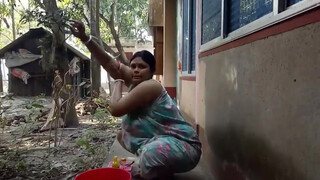 Misti sonai daily blog bathing in nighty