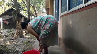 6. Misti sonai daily blog bathing in nighty