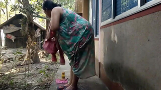 9. Misti sonai daily blog bathing in nighty