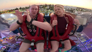 7. Beautiful Nipslip on Slingshot ride [7:11]