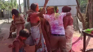 4. Holi touching women’s