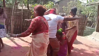 1. Holi touching women’s