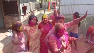 9. Holi touching women’s