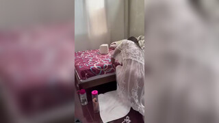 6. Cleaning in a transparent outfit. Oops at 2:00 in “philippine queen vlog/ Philippines queen bedroom cleaning”