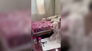 10. Cleaning in a transparent outfit. Oops at 2:00 in “philippine queen vlog/ Philippines queen bedroom cleaning”