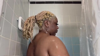 8. Ebony BBW Shower Routine