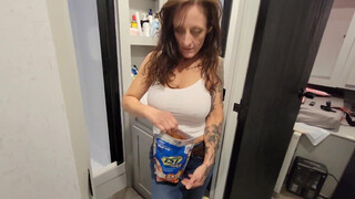 8. Skin tight top with Nips showing and outline. Think YT will ban it?