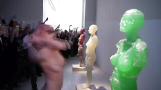 7. Only one naked for performance art piece