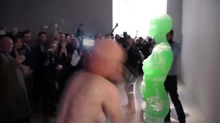 9. Only one naked for performance art piece