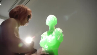 10. Only one naked for performance art piece