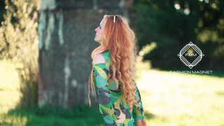 9. Fashion Model Inga | Upskirt pussy lips.