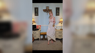 7. Dainty rascal dancing – See through tits