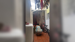 9. Ordenando el patio y montando la bicicleta