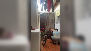 2. Ordenando el patio y montando la bicicleta