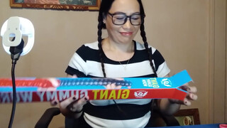 1. Gummy worm deep throat