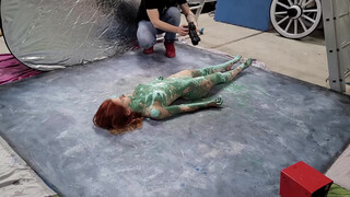 1. Behind the Scenes ???? of an Epic Bodypainting Shoot with French Model.