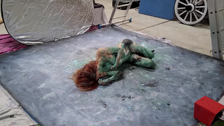 8. Behind the Scenes ???? of an Epic Bodypainting Shoot with French Model.