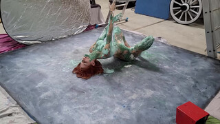 2. Behind the Scenes ???? of an Epic Bodypainting Shoot with French Model.