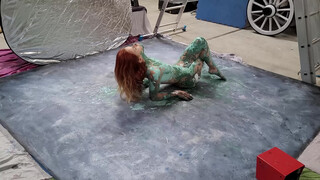 3. Behind the Scenes ???? of an Epic Bodypainting Shoot with French Model.