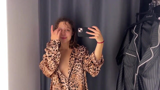 9. See-through Clothes and Lingerie haul | exposed nip @2:10 MayCurlyGirl