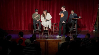 Beautiful tall amazon girl with no panties on a stage