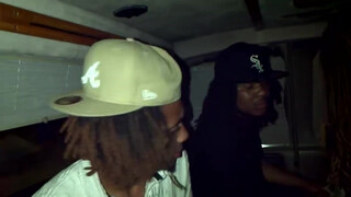 4. Stripper twerking and spreading in the van