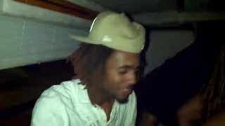 6. Stripper twerking and spreading in the van