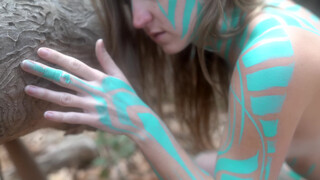 5. Body Painted Naked in Nature