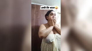 6. Great see through Indian bathing