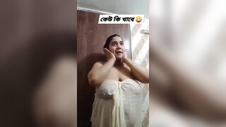 7. Great see through Indian bathing