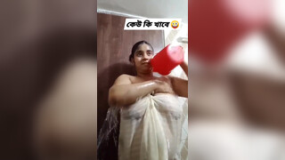 2. Great see through Indian bathing