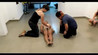 4. Boobs and bush: nude performance in protest of……. (0:34)