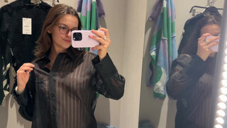 9. Transparent Clothes Try on Haul with Emily #2